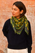 Grand foulard FAUVE Vert