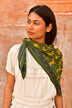 Grand foulard FAUVE Vert