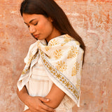 Grand foulard GALATIE Ecru