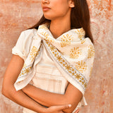 Grand foulard GALATIE Ecru