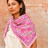 Grand foulard NICÉE Rose