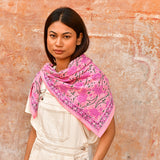 Grand foulard NICÉE Rose