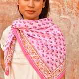 Grand foulard NIKA Rose