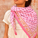 Grand foulard NIKA Rose