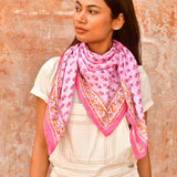 Grand foulard NIKA Rose