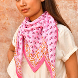 Grand foulard NIKA Rose
