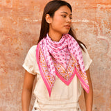Grand foulard NIKA Rose