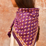 Grand foulard NIKA Prune