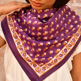 Grand foulard NIKA Prune