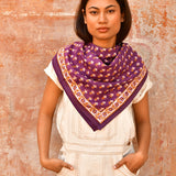 Grand foulard NIKA Prune