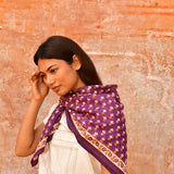Grand foulard NIKA Prune