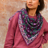 Grand foulard RAVENNE Prune