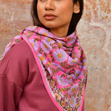 Grand foulard RAVENNE Rose