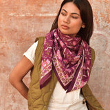 Grand foulard THÉODORA Betterave