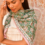 Grand foulard TOTILA Vert