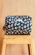 Trousse de toilette femme XL - LÉOPARD Bleu marine