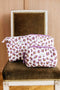Grande trousse beauté - LÉOPARD Écru et Violet