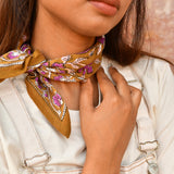 Petit foulard N°115 Caramel