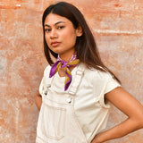 Petit foulard CARTHAGE Violet