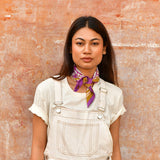 Petit foulard CARTHAGE Violet