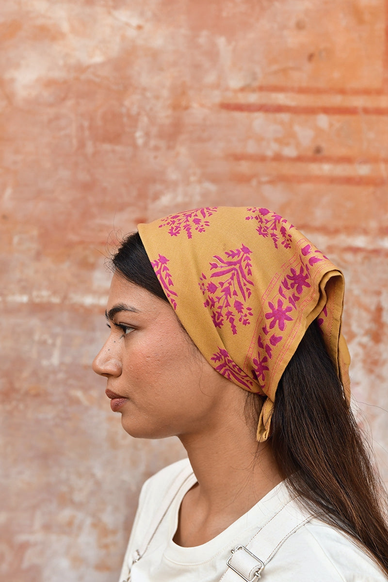 Petit foulard GALATIE Caramel