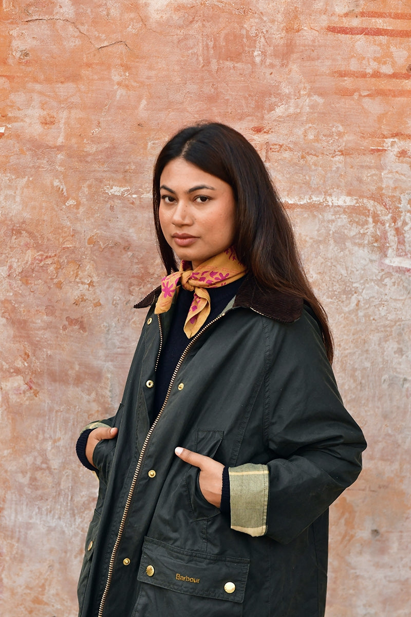 Petit foulard GALATIE Caramel