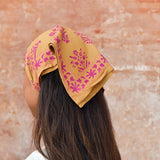 Petit foulard GALATIE Caramel