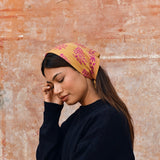 Petit foulard GALATIE Caramel