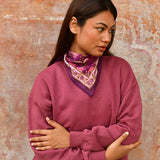 Petit foulard THÉODORA Betterave
