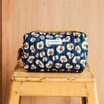 Trousse de toilette leopard bleu marine de byzantine