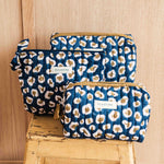 Trousses de toilette léopard bleu femme