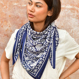 Grand foulard ANTIOCHE Bleu