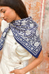 Grand foulard ANTIOCHE Bleu marine
