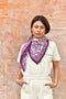 Grand foulard ANTIOCHE Prune