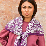 Grand foulard ANTIOCHE Prune