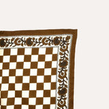 Petit foulard CHECKS Bistre