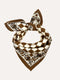 Petit foulard CHECKS Bistre