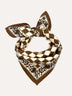 Petit foulard CHECKS Bistre