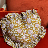 Coussin Cœur CARTHAGE Kaki