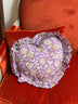 Coussin Cœur CARTHAGE Lilas