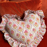 Coussin Cœur ÉPHÈSE Rose