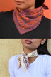 Duo de petits foulards – GALATIE Flame & ANASTASE Latte
