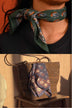 Duo de petits foulards – ANASTASE Bleu Marine & SÉLÉNÉ Vert