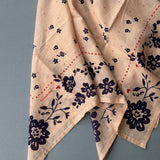 Foulard ANTONIA Écru et bleu marine
