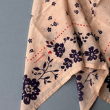 Foulard ANTONIA Écru et bleu marine