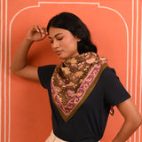 Grand foulard N°114 Kaki