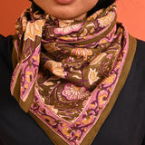 Grand foulard N°114 Kaki