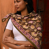 Grand foulard N°114 Kaki