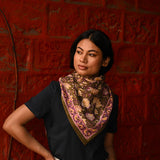 Grand foulard N°114 Kaki