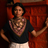 Grand foulard N°114 Kaki